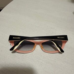 Missoni Black and Pink Sunglasses